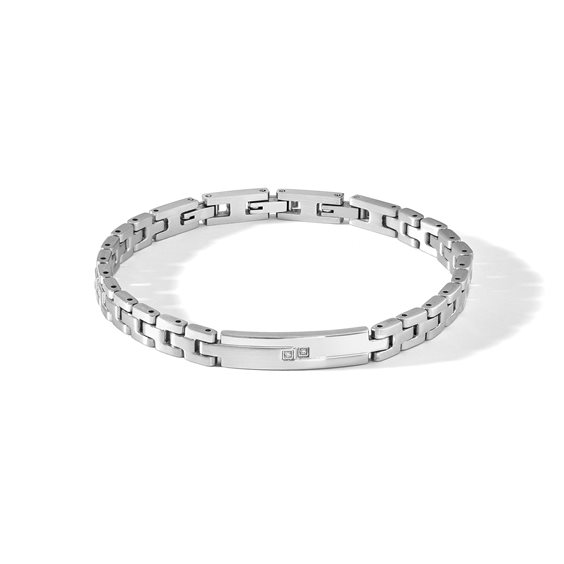 Bracciale Comete Uomo Module in Acciaio Diamante 0.01 Ct UBR1112 - UBR1112